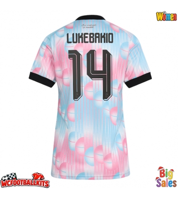 Belgium Dodi Lukebakio #14 Replica Away Stadium Shirt for Women World Cup 2026 Short Sleeve
